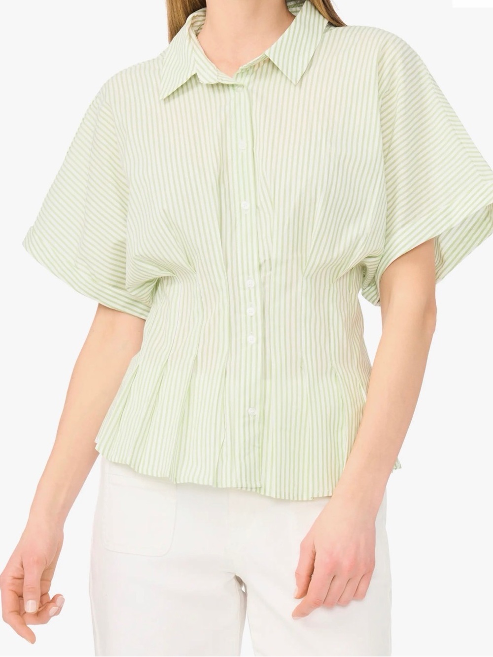 LAST DAY Cece Pleat Waist Top
